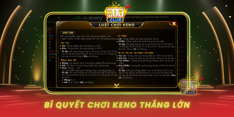 Bi Quyet Choi Keno Thang Lon