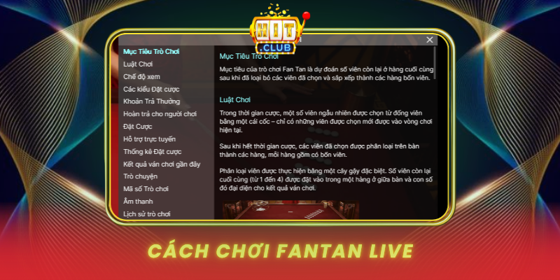 Cach Choi Fantan Live