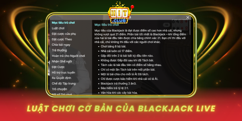 Luat Choi Co Ban Cua Blackjack Live