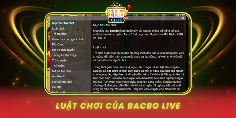Luat Choi Cua Bacbo Live