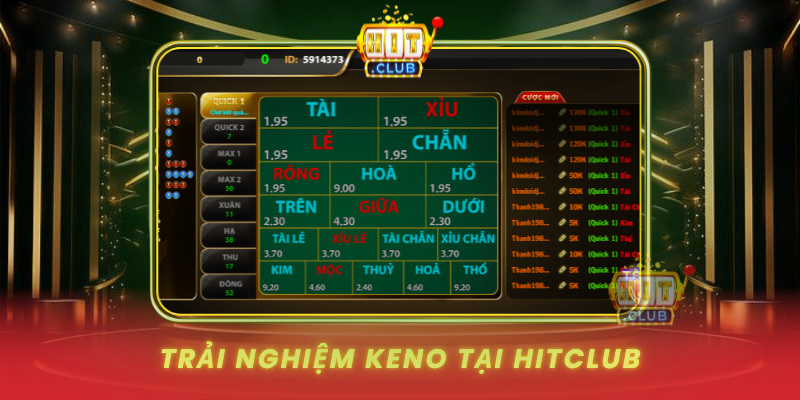 Trai Nghiem Keno Tai Hitclub